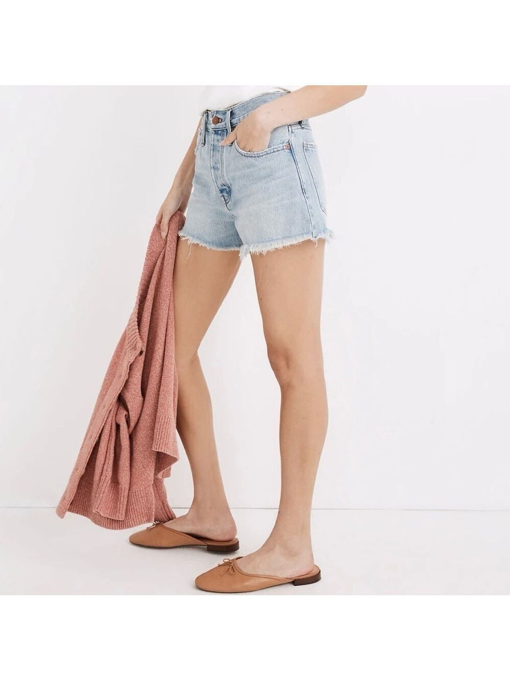 Madewell Relaxed Denim Shorts in Cedarcroft Wash Size 29